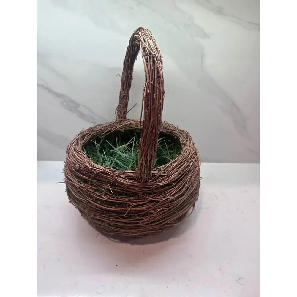 Set of 2 Rustic Twig Baskets